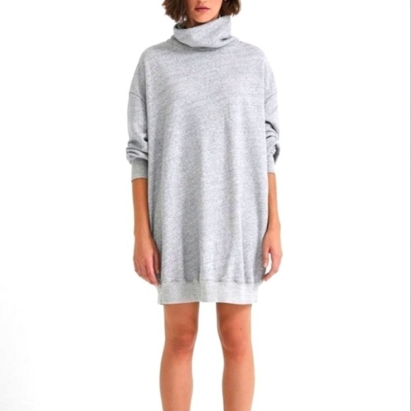 AG Women’s Dahlia Sweatshirt Dress Grey Size Small Athleisure Loungewear - Picture 1 of 10